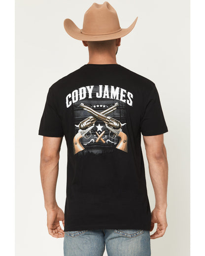 Men's Cross Guns Short Sleeve Graphic T-Shirt | Cody James Clothing|Sale