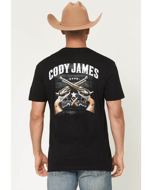 Men's Cross Guns Short Sleeve Graphic T-Shirt | Cody James Clothing|Sale