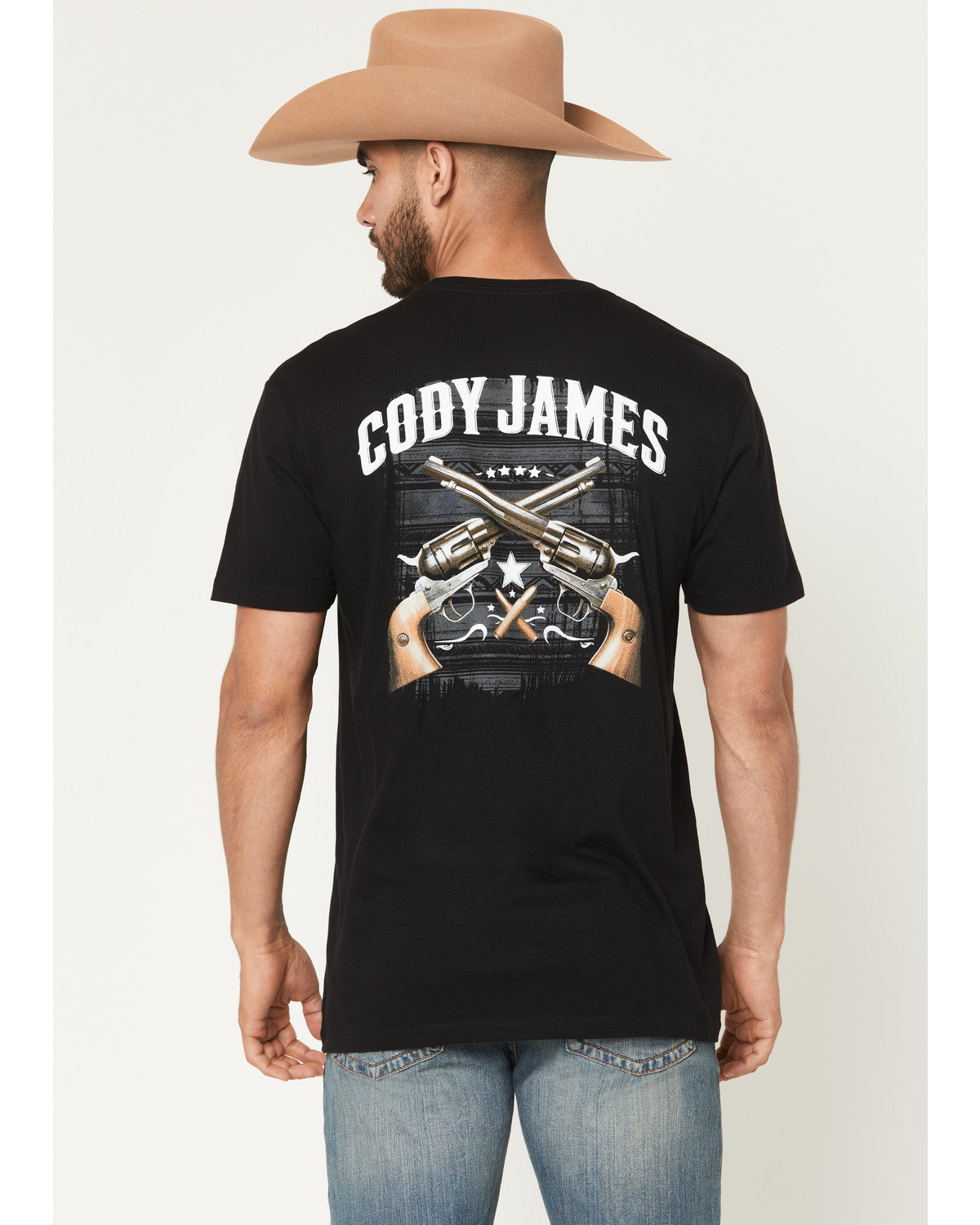 Men's Cross Guns Short Sleeve Graphic T-Shirt | Cody James Clothing|Sale