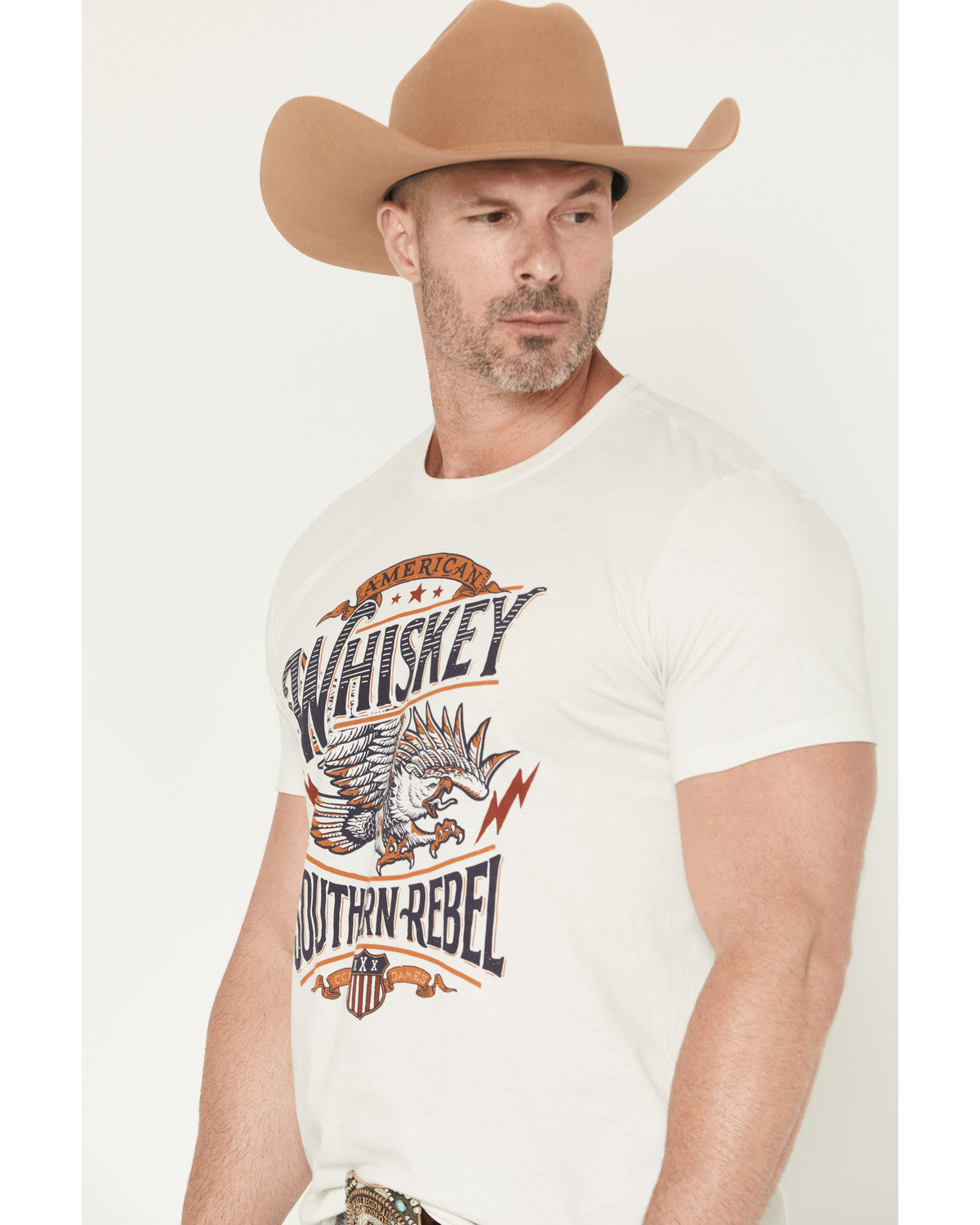 Men's American Whiskey Short Sleeve Graphic T-Shirt | Cody James Clothing|Sale