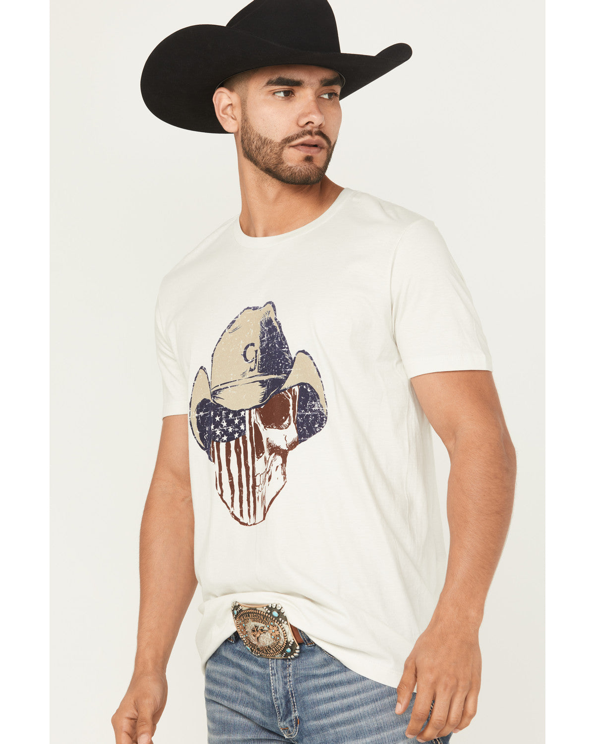 Men's Best Friend Americana Skull Short Sleeve Graphic T-Sh | Cody James Clothing