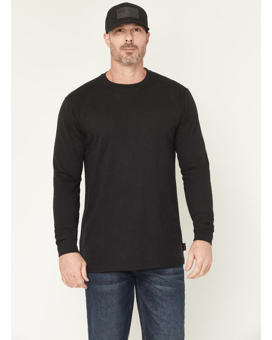 Men's FR Black Spot Lightweight Long Sleeve Tech T-Shirt | Cody James Clothing|Sale