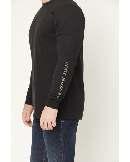 Men's FR Black Spot Lightweight Long Sleeve Tech T-Shirt | Cody James Clothing|Sale