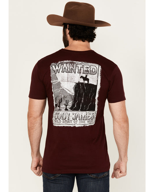 Men's Wanted Paper Short Sleeve Graphic T-Shirt | Cody James Clothing