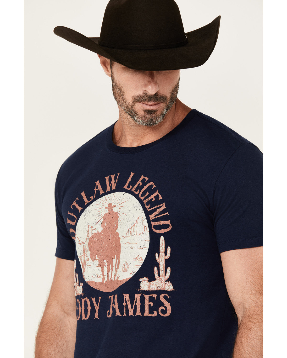Men's Legendary Desert Cowboy Short Sleeve Graphic T-Shirt | Cody James Clothing|Sale