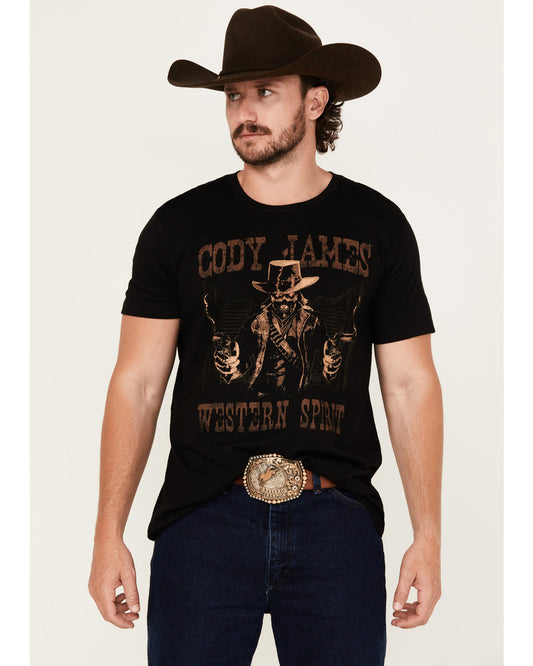 Men's Ghost Gunslinger Short Sleeve Graphic T-Shirt | Cody James Clothing|Sale