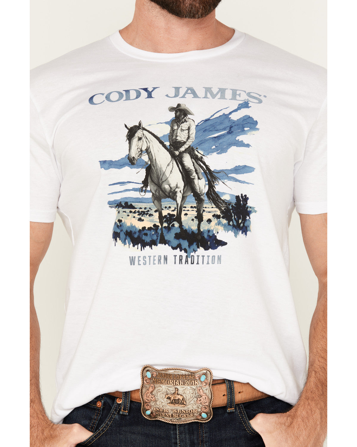 Men's Western Tradition Cowboy Short Sleeve Graphic T-Shirt | Cody James Clothing|Sale