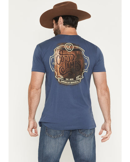 Men's Whiskey Barrel Logo Short Sleeve Graphic T-Shirt | Cody James Clothing