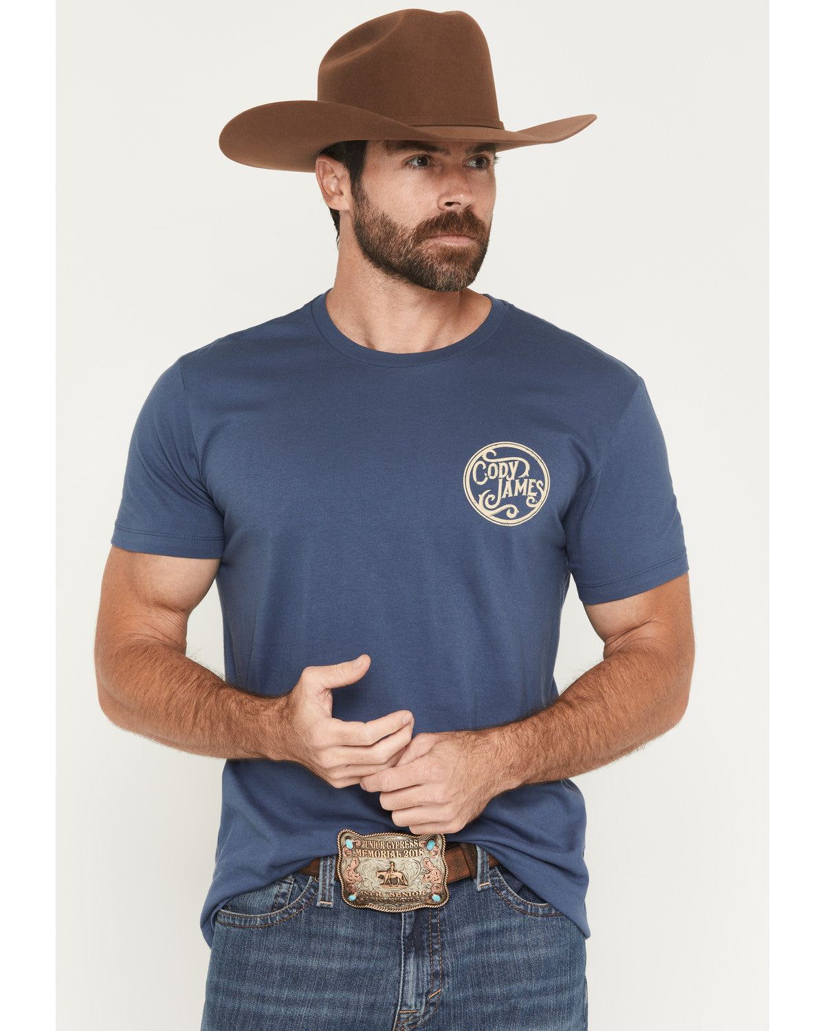 Men's Whiskey Barrel Logo Short Sleeve Graphic T-Shirt | Cody James Clothing