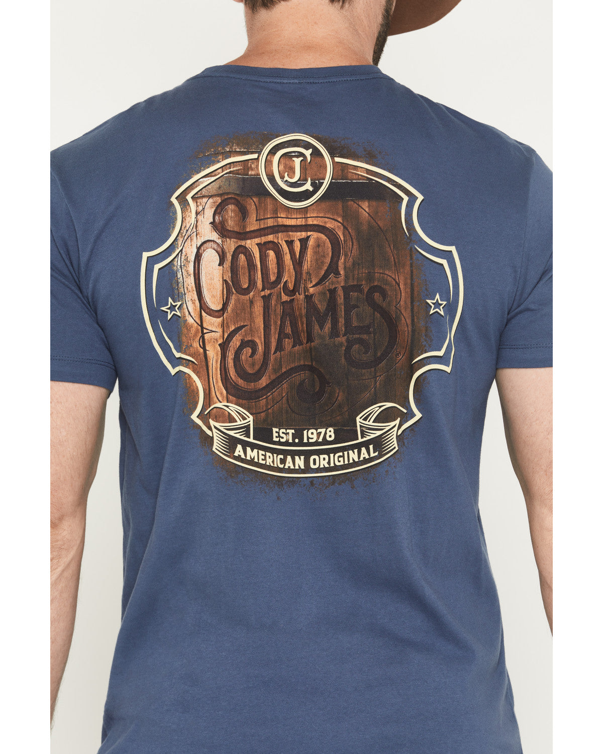 Men's Whiskey Barrel Logo Short Sleeve Graphic T-Shirt | Cody James Clothing