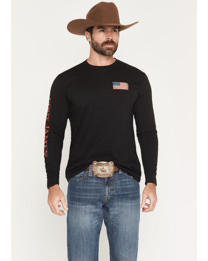 Men's Americana Logo Long Sleeve Graphic T-Shirt | Cody James Clothing