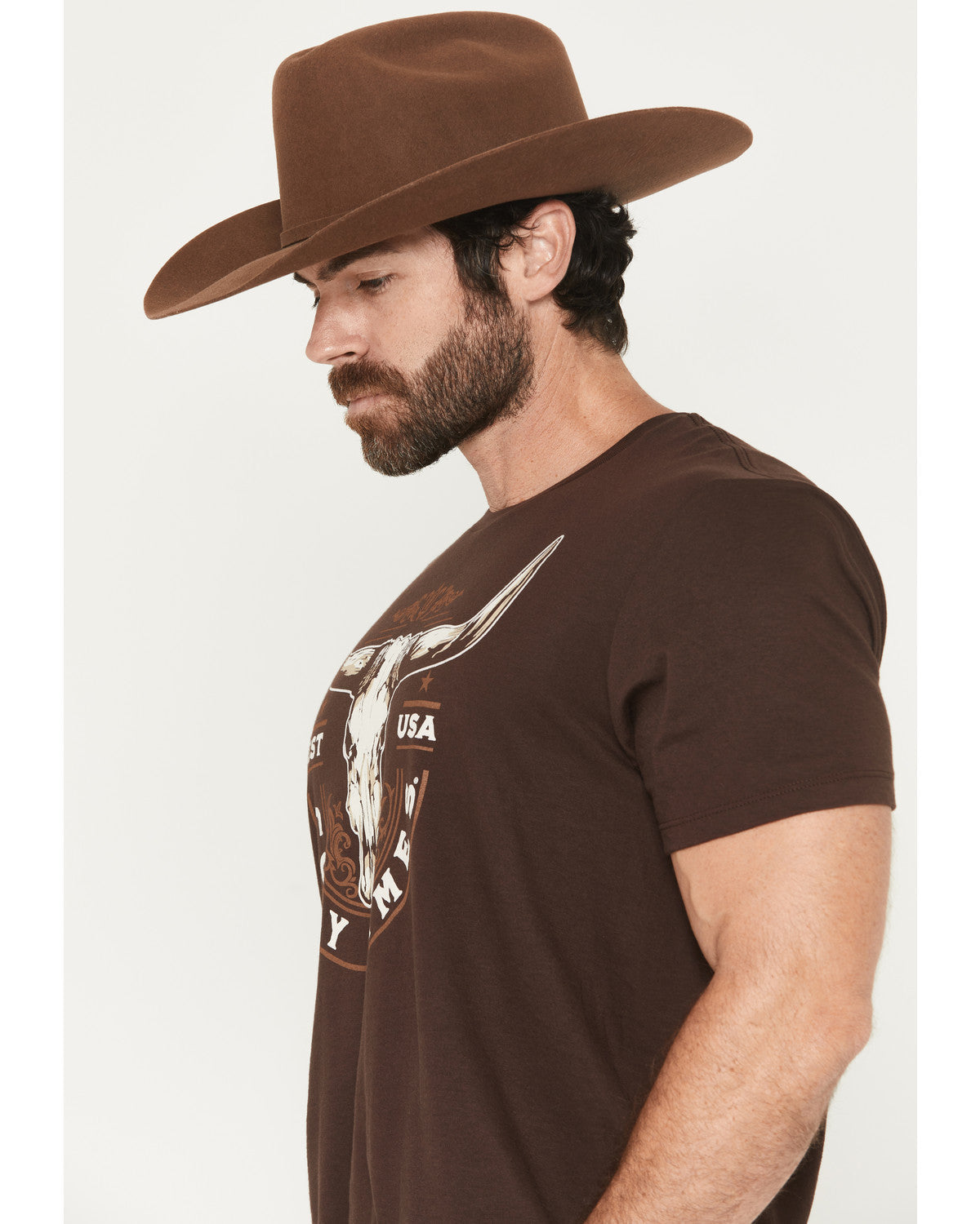 Men's USA Steerehead Short Sleeve Graphic T-Shirt | Cody James Clothing|Sale