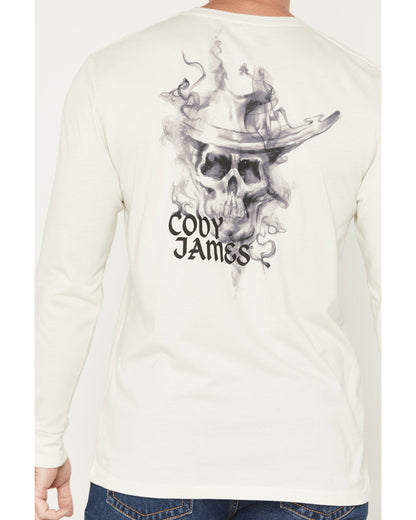 Men's Smoke Skeleton Long Sleeve Graphic T-Shirt | Cody James Clothing