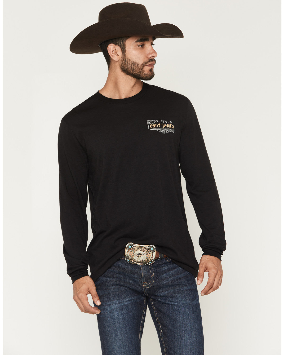 Men's Whiskey Verbiage Long Sleeve Graphic T-Shirt | Cody James Clothing