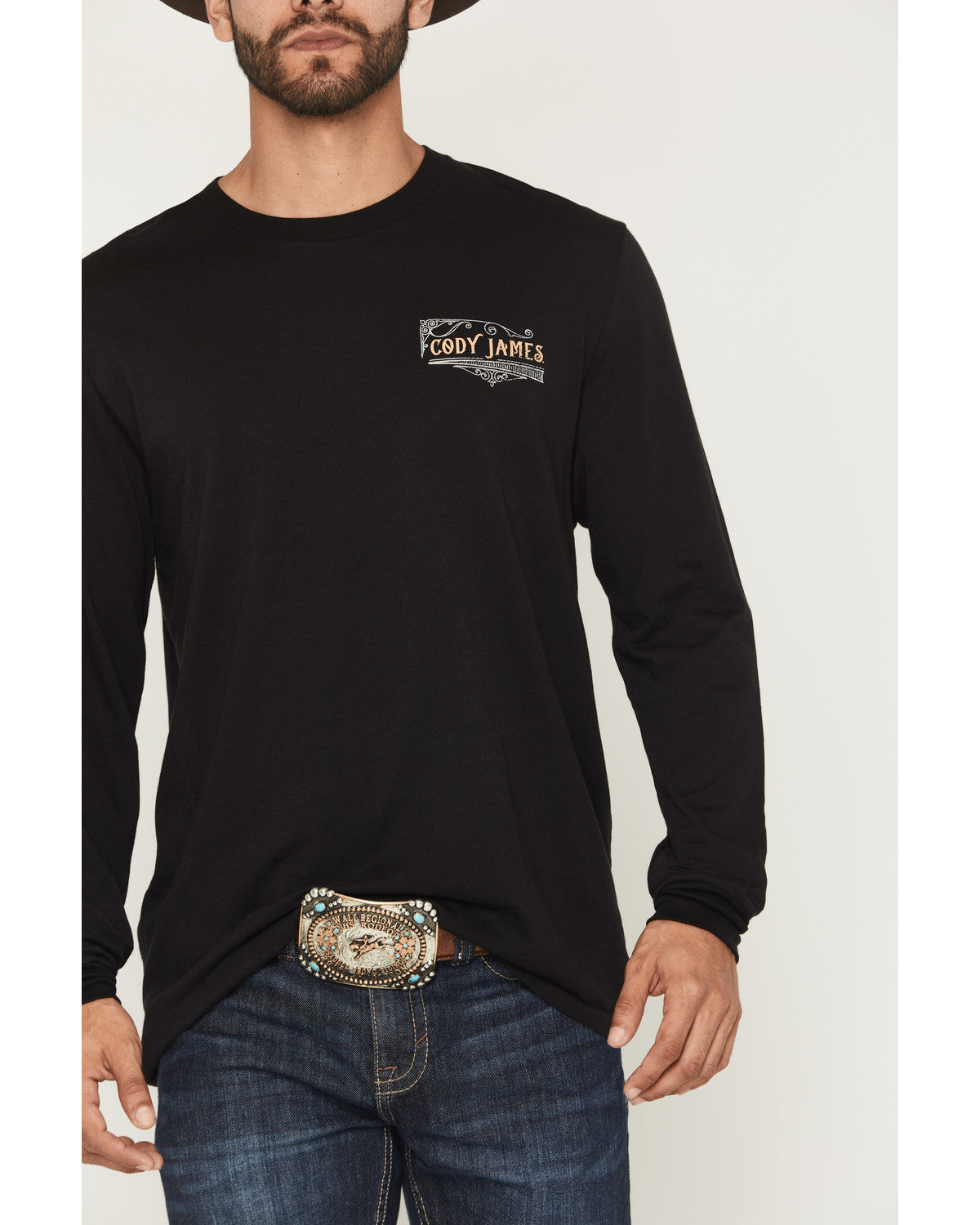 Men's Whiskey Verbiage Long Sleeve Graphic T-Shirt | Cody James Clothing