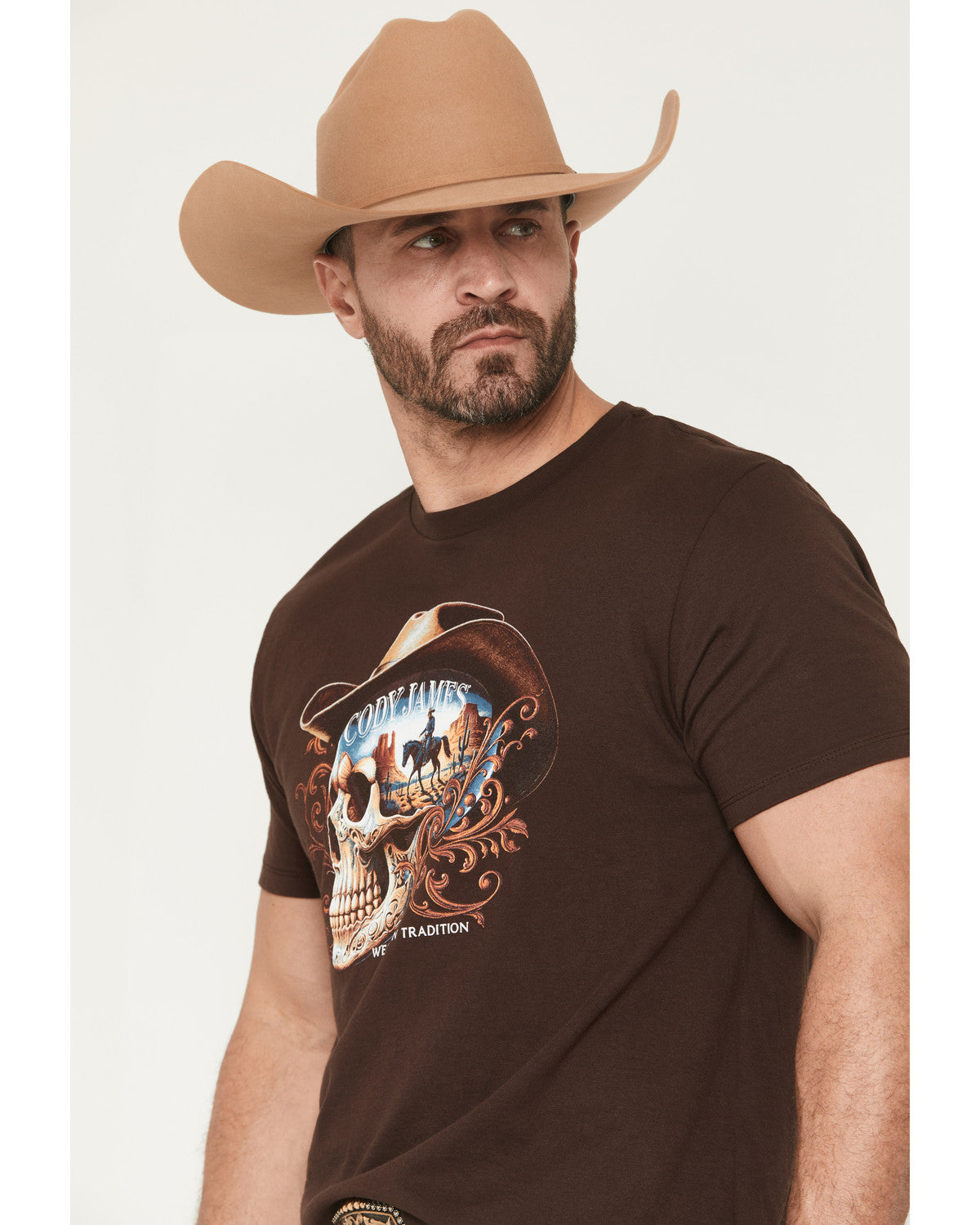 Men's Scenic Skull Head Short Sleeve Graphic T-Shirt | Cody James Clothing