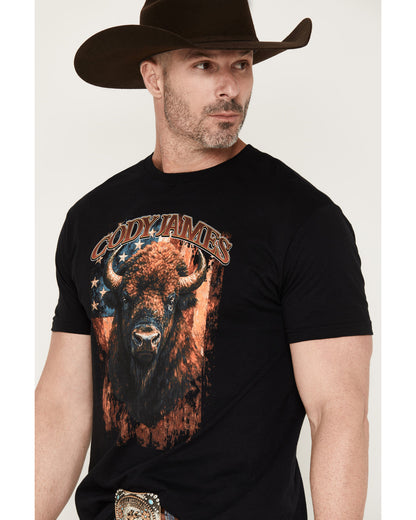 Men's Americana Bull Short Sleeve Graphic T-Shirt | Cody James Clothing