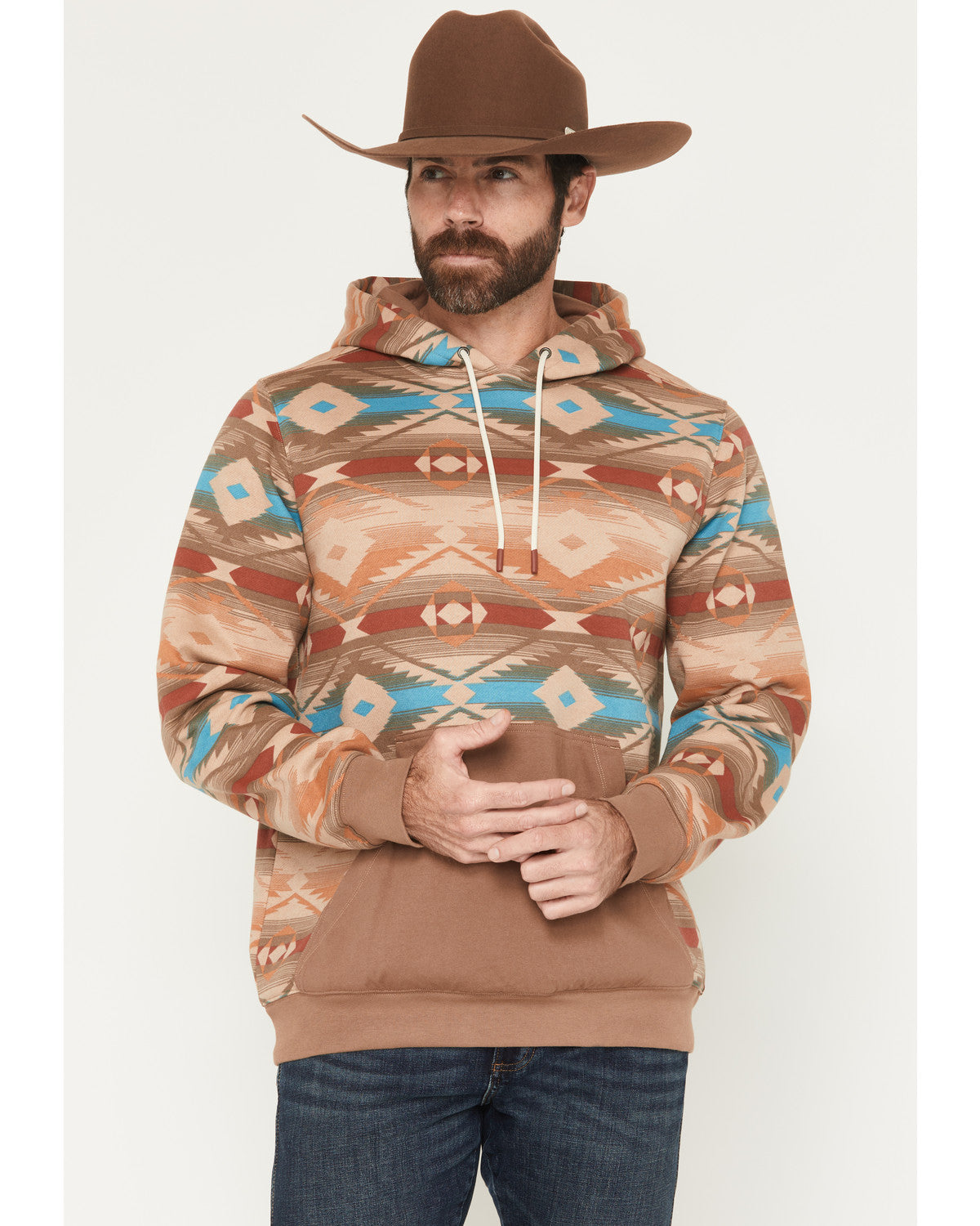 Men's Denver Southwestern Print Hooded Sweatshirt | Cody James Clothing