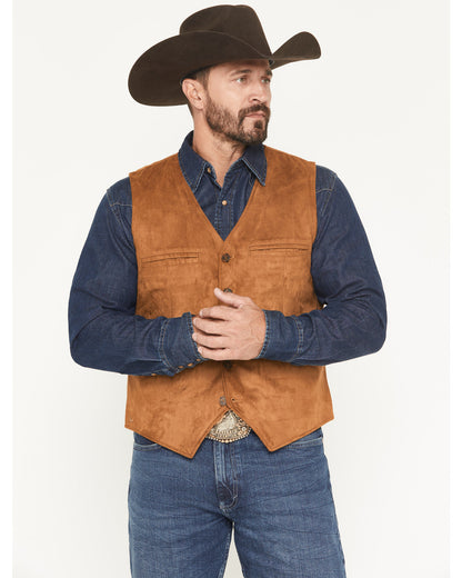 Men's Howard Faux Suede Button-Down Vest | Cody James Clothing