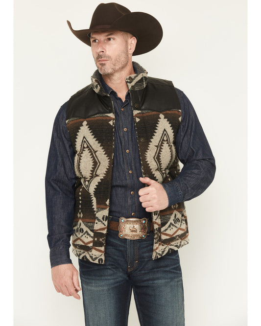 Men's Southwestern Print Flannel Insulated Vest | Cody James Clothing|Boys|Sale