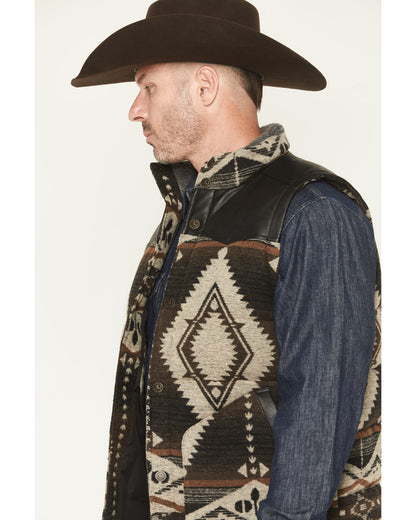 Men's Southwestern Print Flannel Insulated Vest | Cody James Clothing|Boys|Sale
