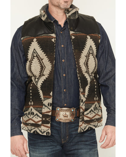 Men's Southwestern Print Flannel Insulated Vest | Cody James Clothing|Boys|Sale