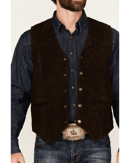 Men's Angus 2.0 Suede Snap Vest | Cody James Clothing