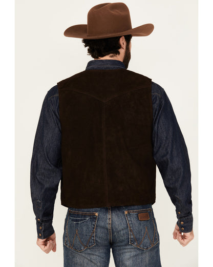 Men's Angus 2.0 Suede Snap Vest | Cody James Clothing