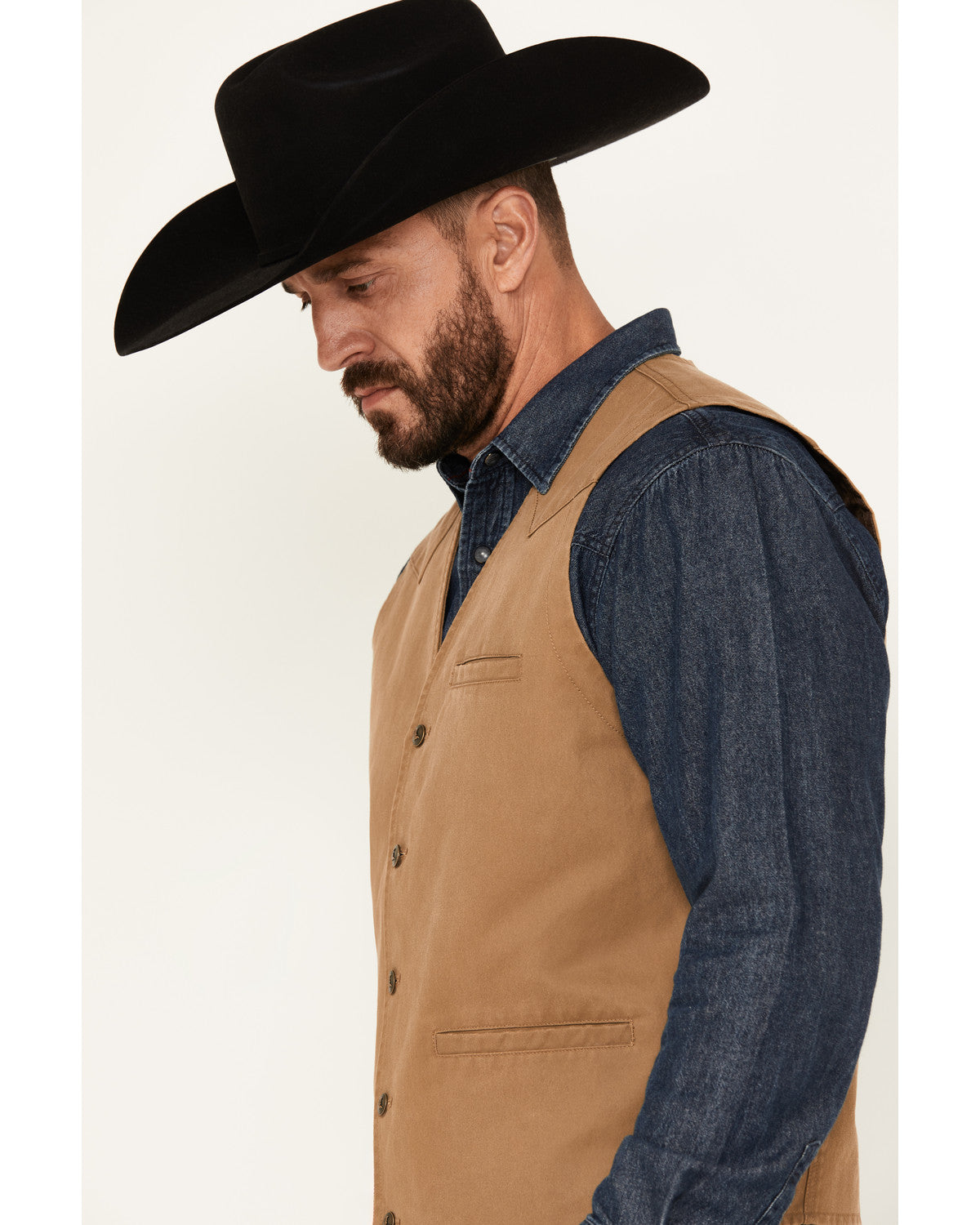 Men's Pancho Villa Oil Skin Vest | Cody James Clothing|Sale