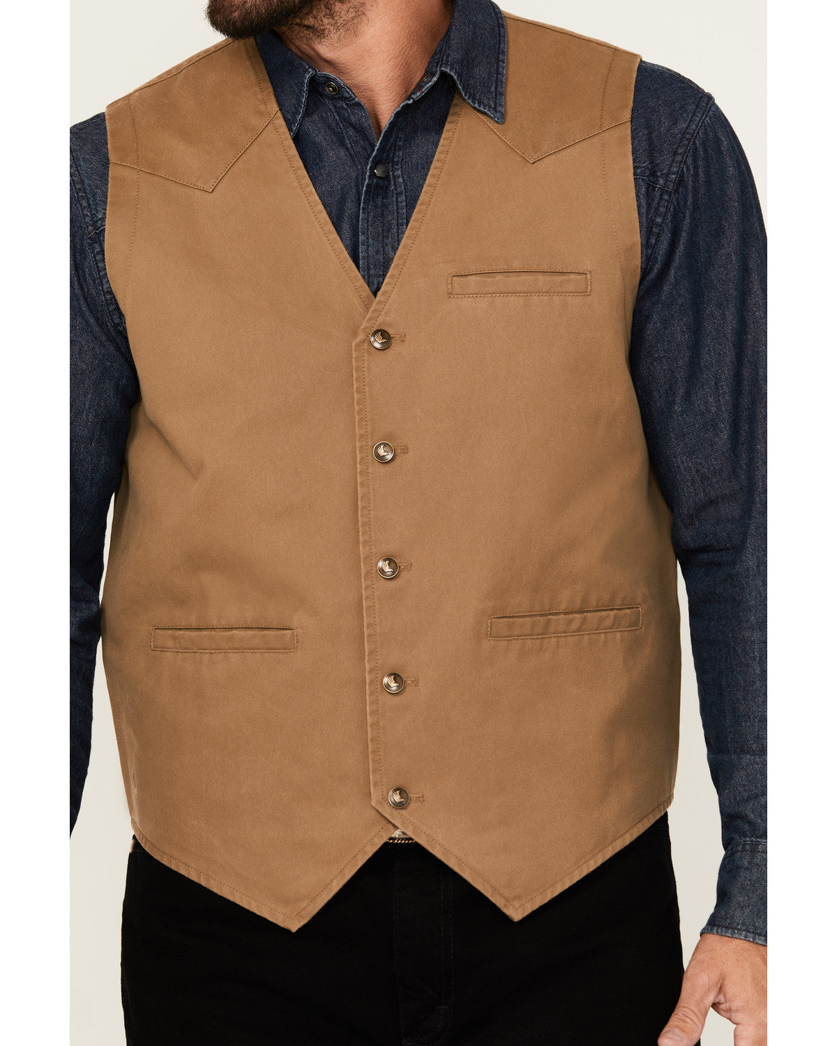 Men's Pancho Villa Oil Skin Vest | Cody James Clothing|Sale