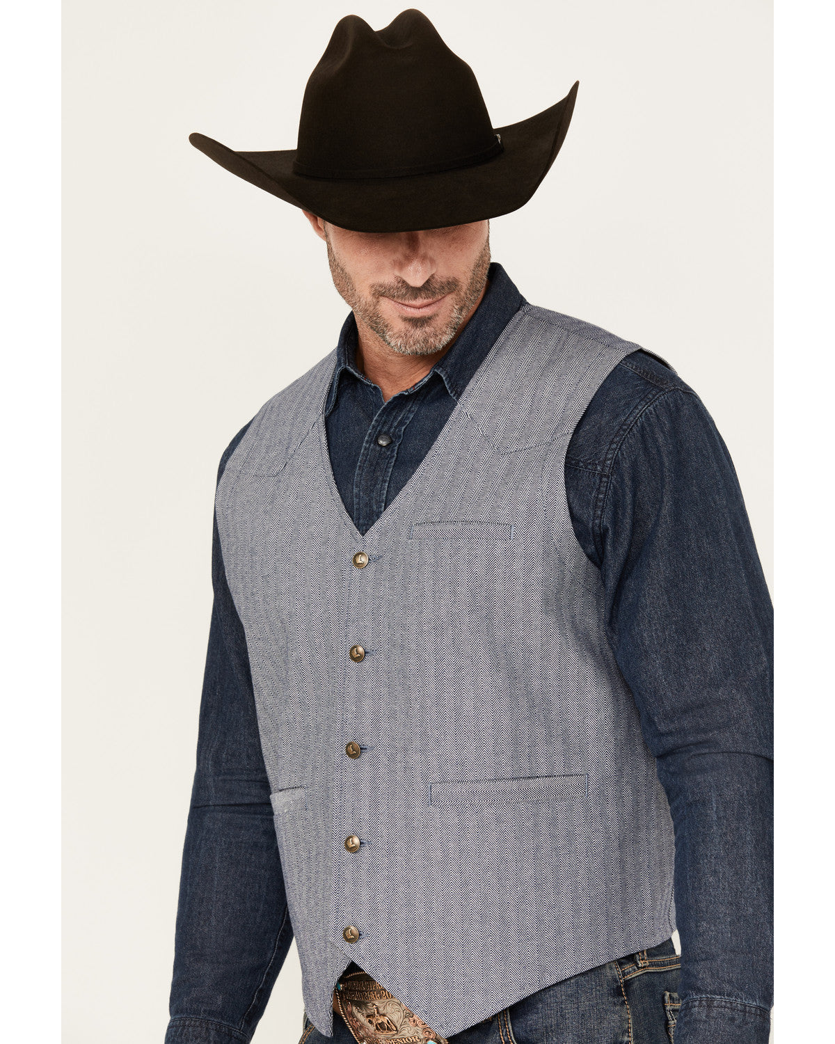 Men's St Louis Herringbone Vest | Cody James Clothing|Sale