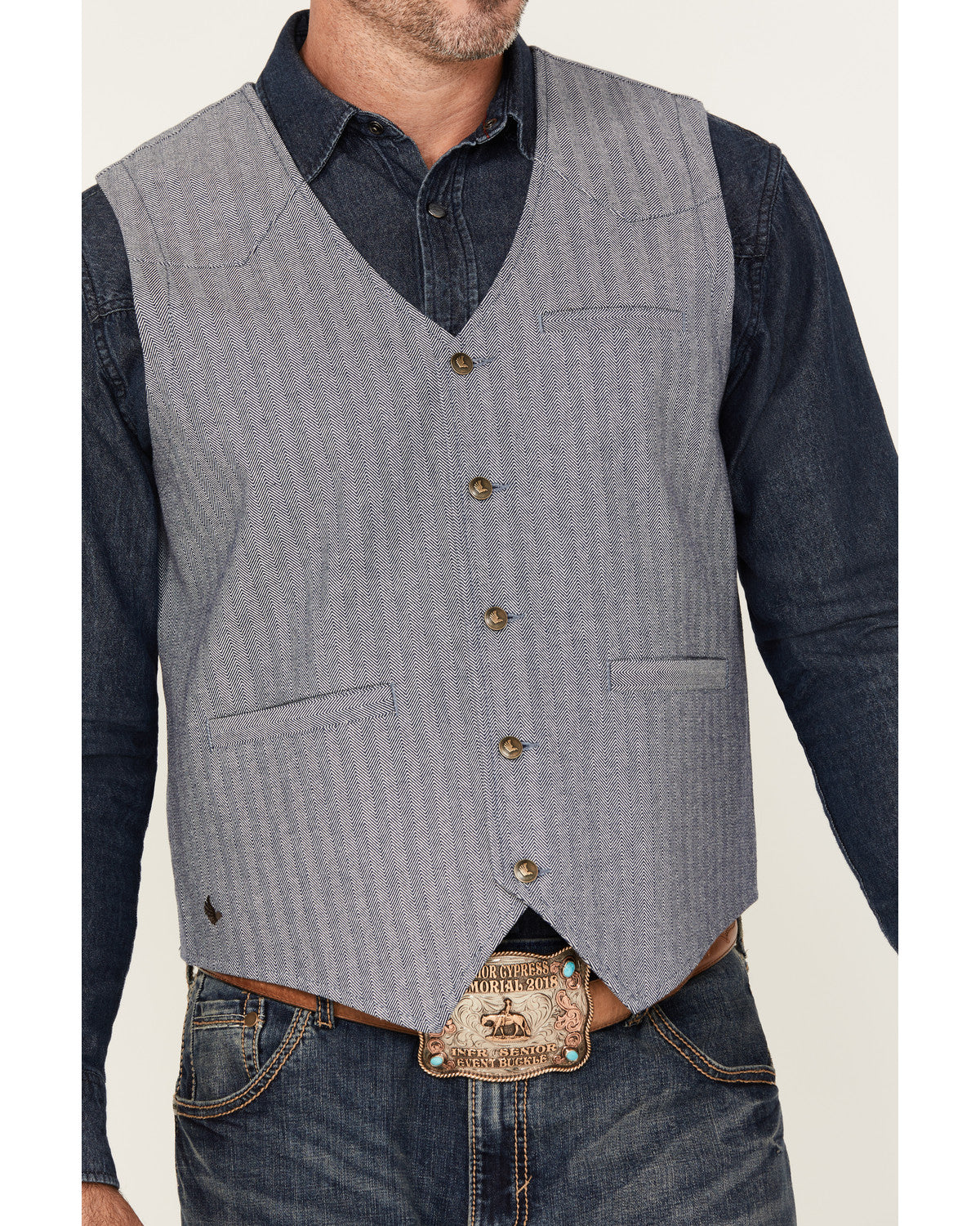 Men's St Louis Herringbone Vest | Cody James Clothing|Sale