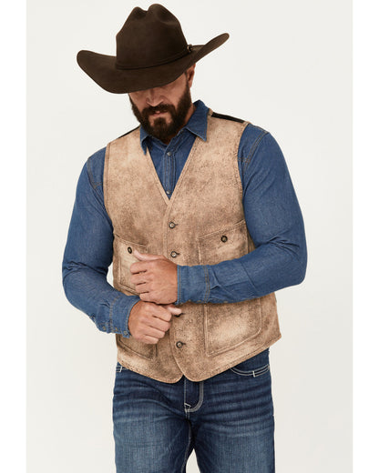 Men's White Buffalo Suede Vest | Cody James Clothing|Sale