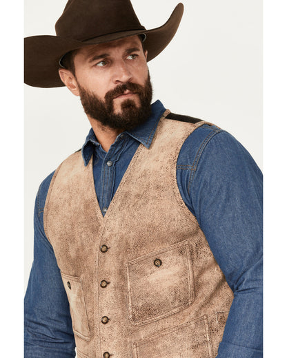 Men's White Buffalo Suede Vest | Cody James Clothing|Sale