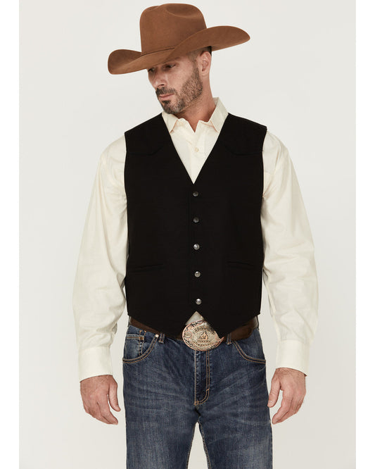 Men's Highlands Slub Button-Front Western Vest | Cody James Clothing