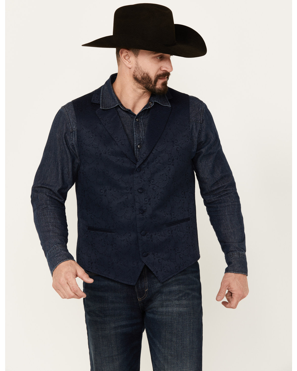 Men's Nashville Paisley Print Vest | Cody James Clothing|Sale