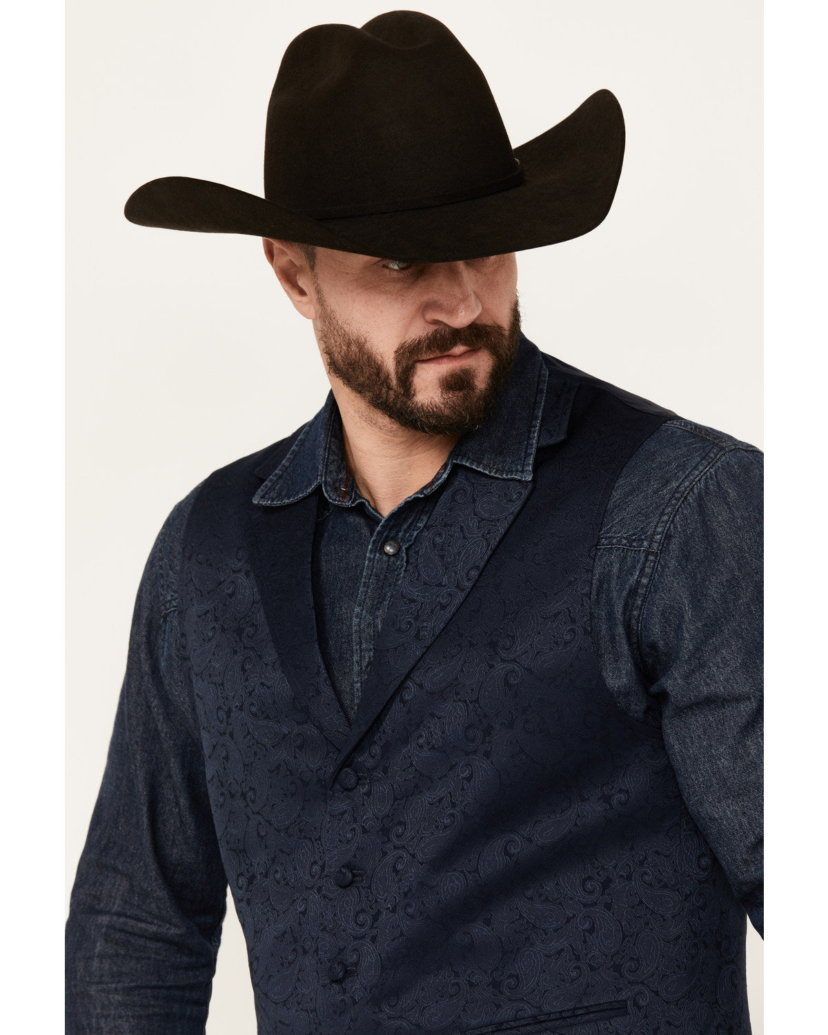 Men's Nashville Paisley Print Vest | Cody James Clothing|Sale