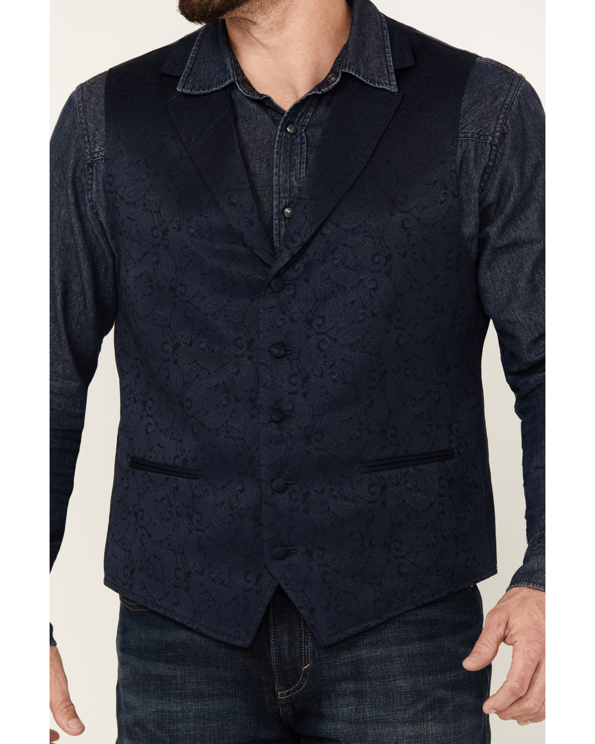 Men's Nashville Paisley Print Vest | Cody James Clothing|Sale