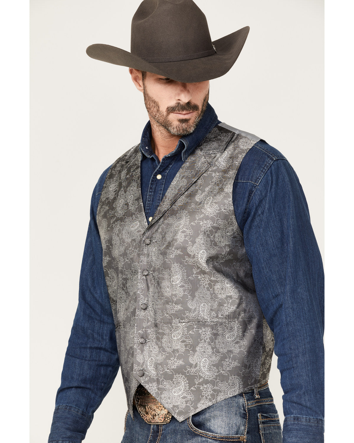 Men's Regal Paisley Print Vest | Cody James Clothing|Sale