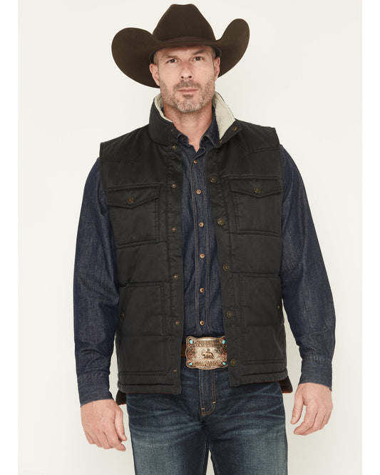 Men's Oil Slick Snap Lined Vest - Tall | Cody James Clothing