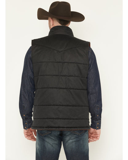 Men's Oil Slick Snap Lined Vest - Tall | Cody James Clothing
