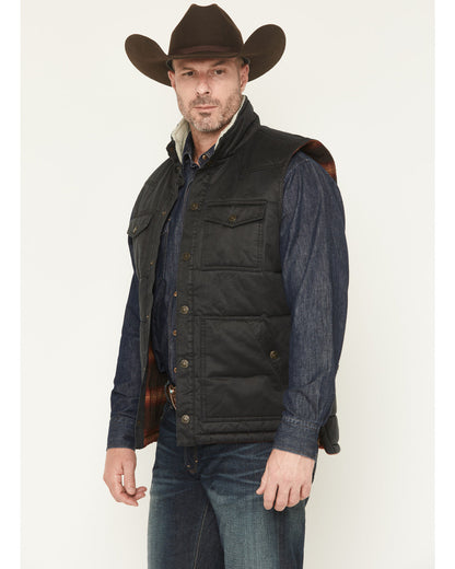 Men's Oil Slick Snap Lined Vest - Big | Cody James Clothing