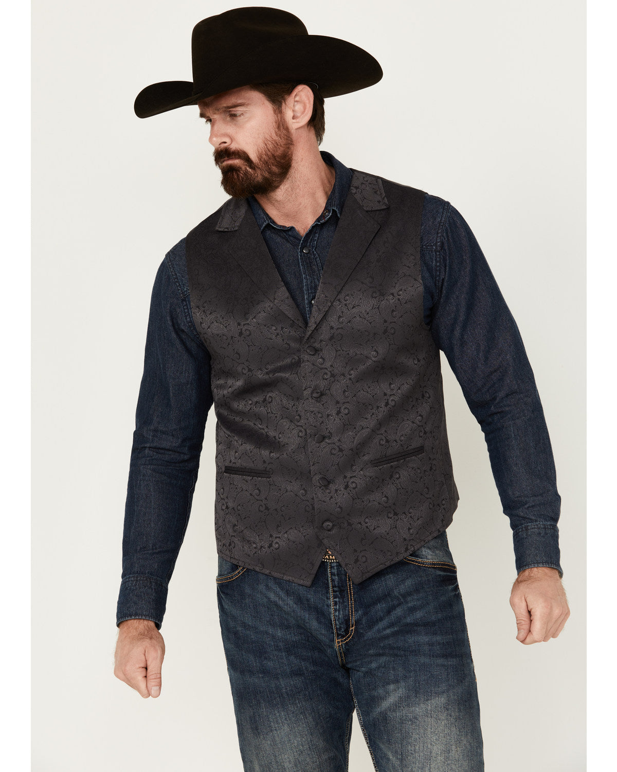 Men's Nashville Paisley Print Dress Vest | Cody James Clothing