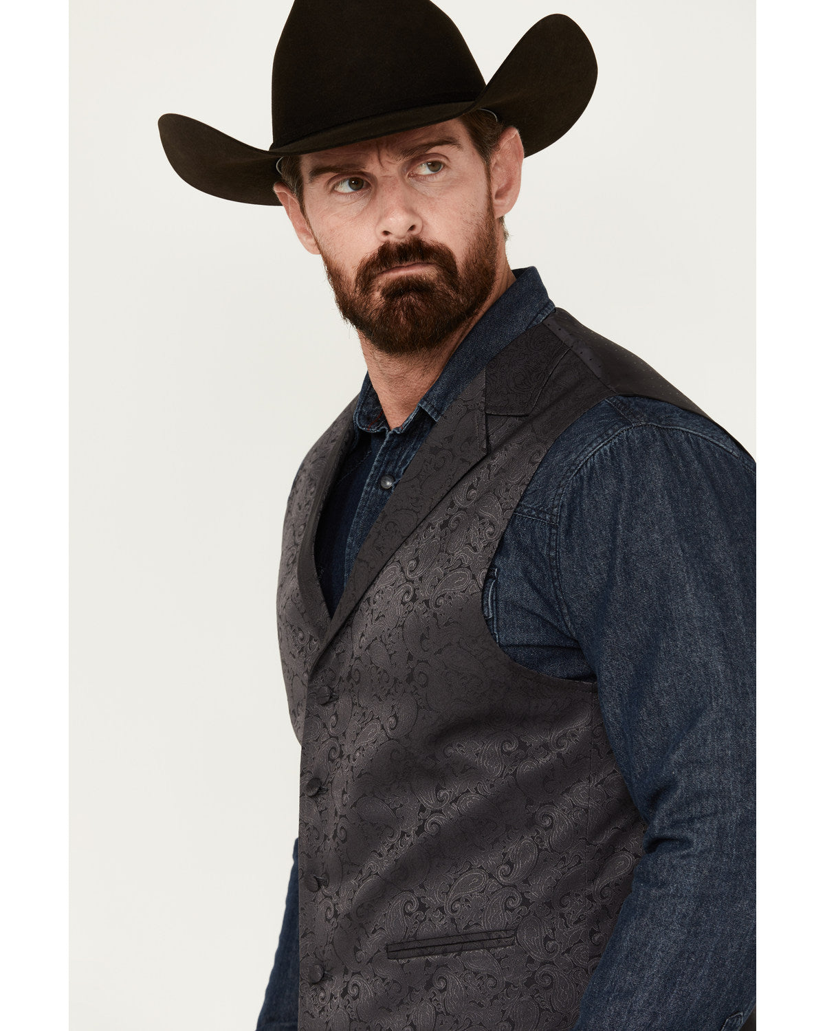 Men's Nashville Paisley Print Dress Vest | Cody James Clothing