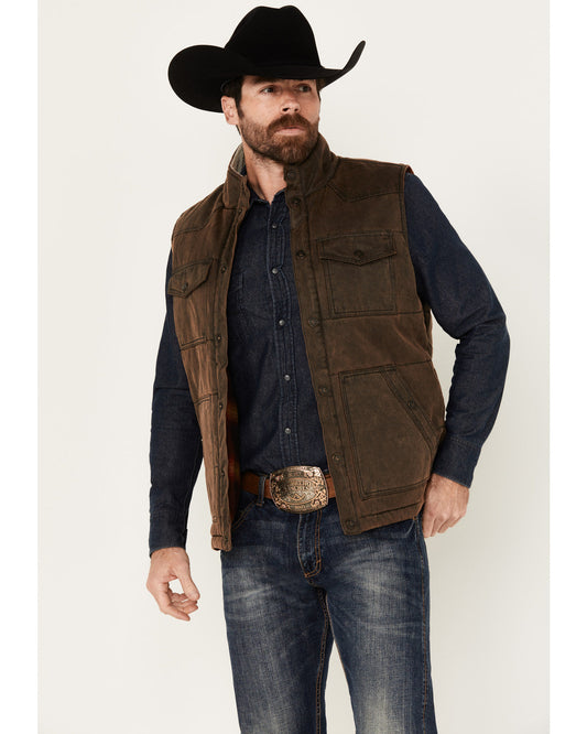 Men's Oil Slick Snap Vest - Big | Cody James Clothing