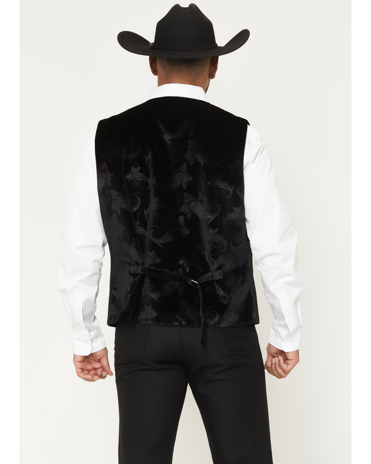 Men's Velvet Paisley Print Western Dress Vest | Cody James Clothing|Sale