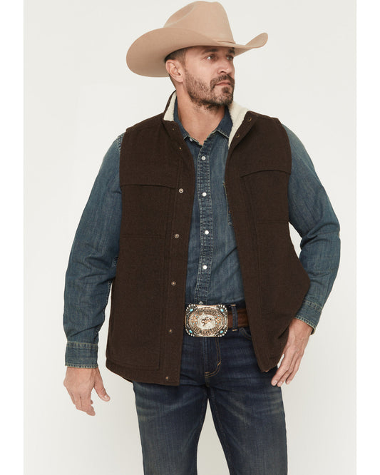 Men's Miller Sherpa Lined Wool Vest | Cody James Clothing|Sale