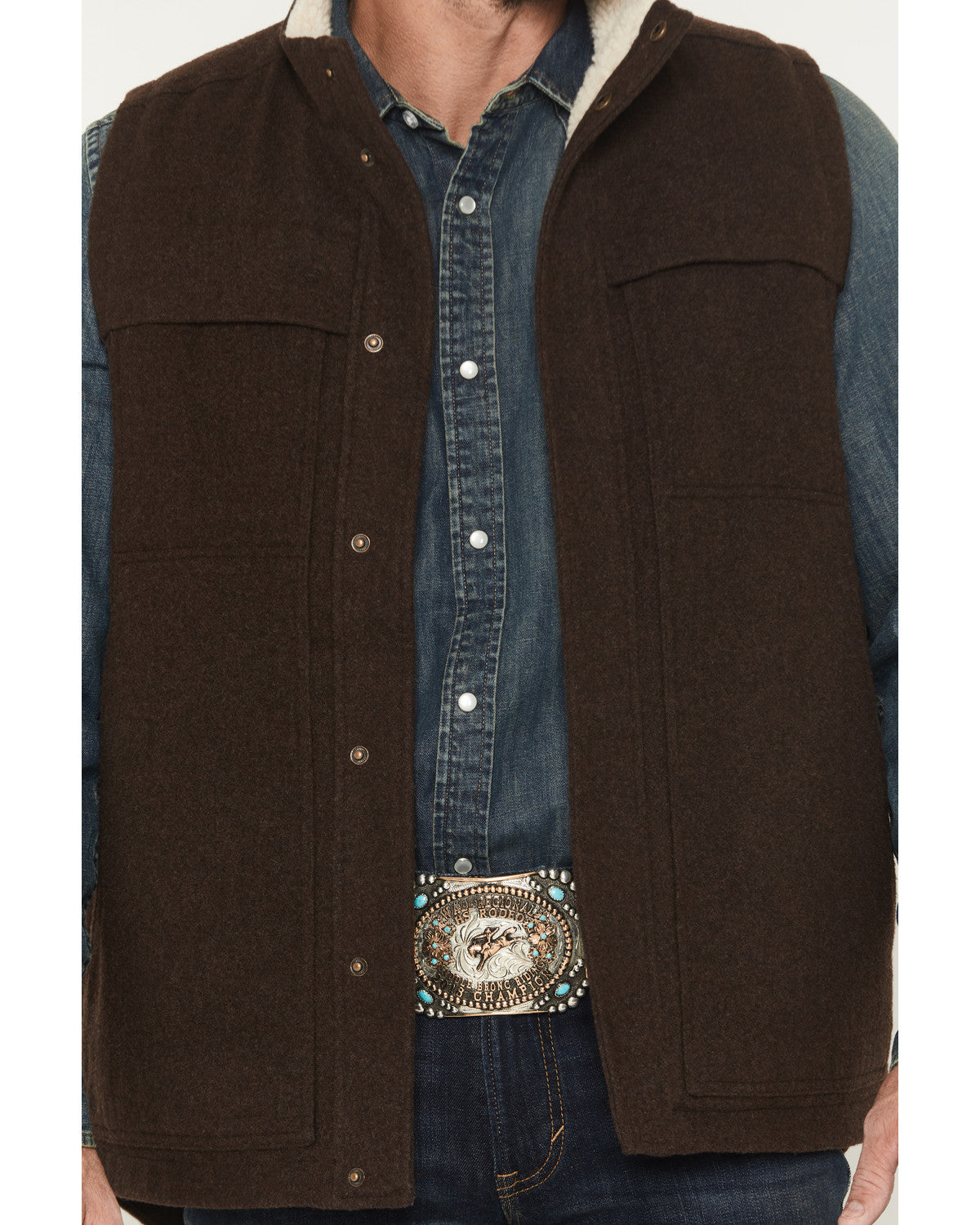 Men's Miller Sherpa Lined Wool Vest | Cody James Clothing|Sale