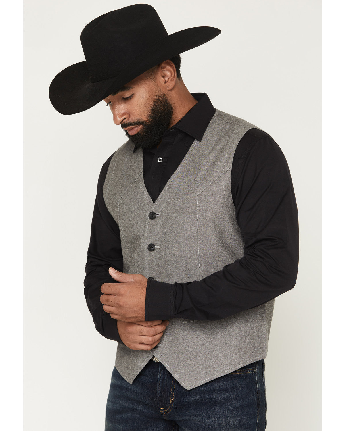 Men's Brogue Button-Down Vest | Cody James Clothing