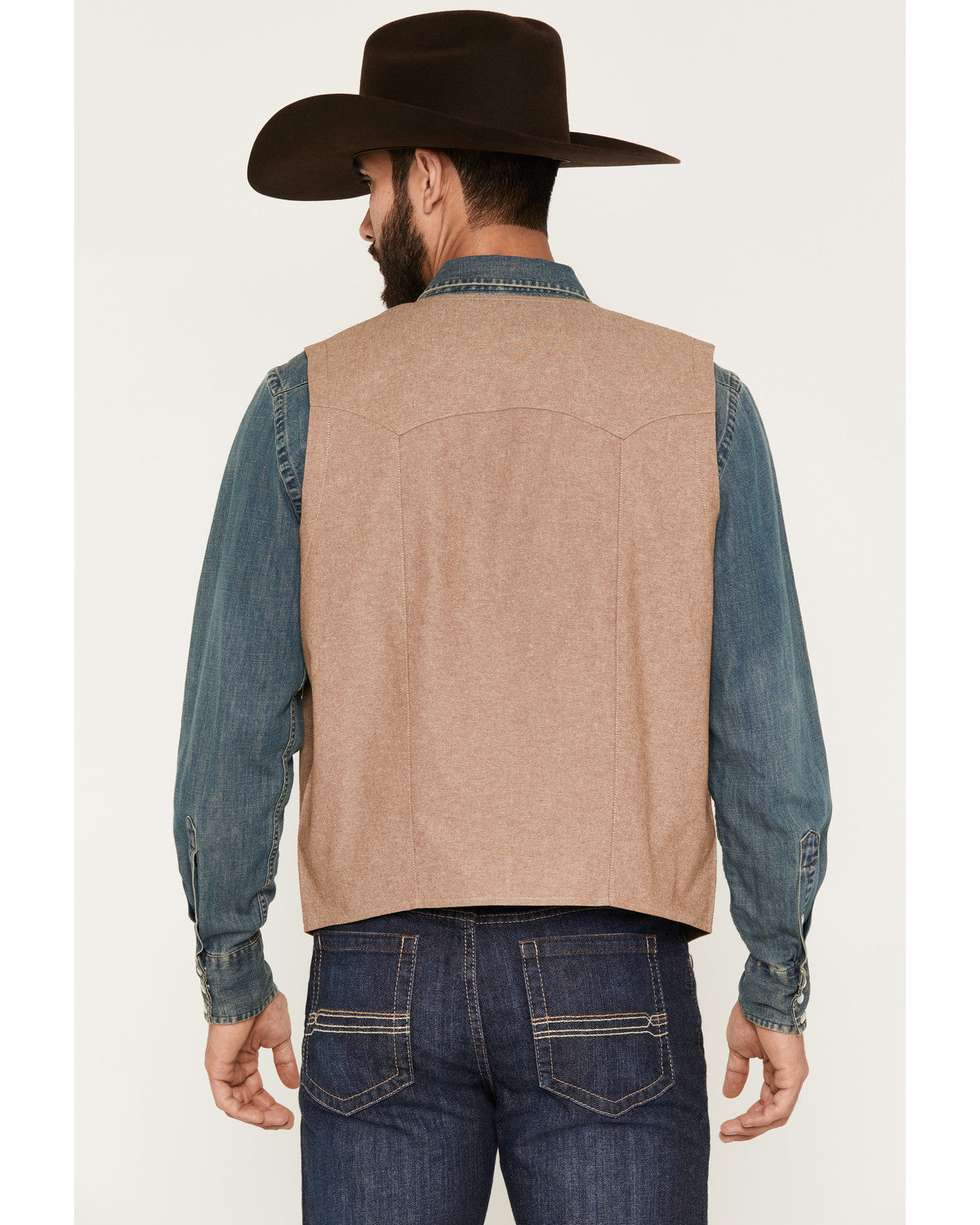 Men's Chambray Button-Down Vest | Cody James Clothing